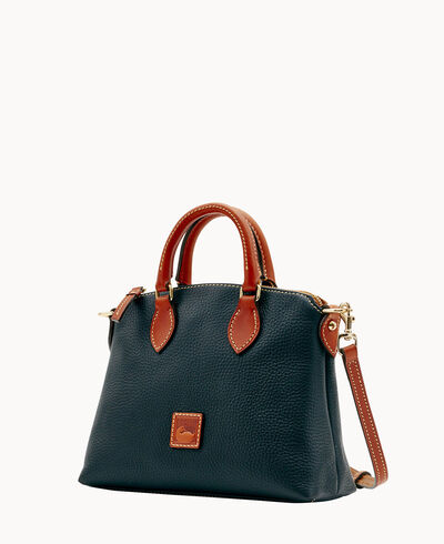Pebble Grain Crossbody Satchel