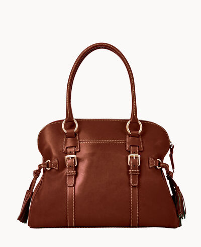 Florentine Domed Buckle Satchel