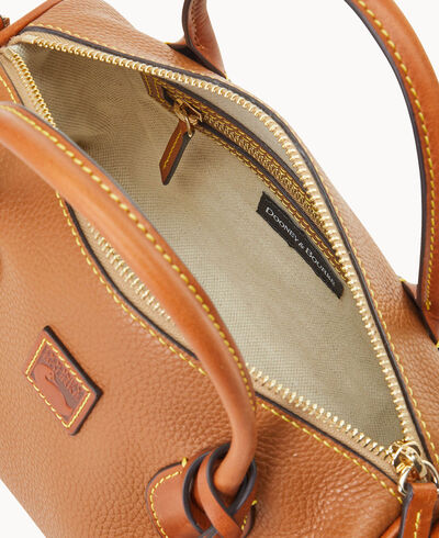 Pebble Grain Barrel Satchel
