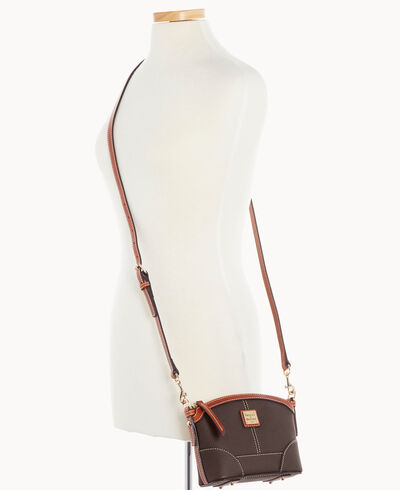 Pebble Grain Mini Domed Crossbody