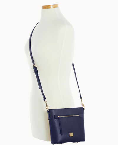 Saffiano Small Zip Crossbody