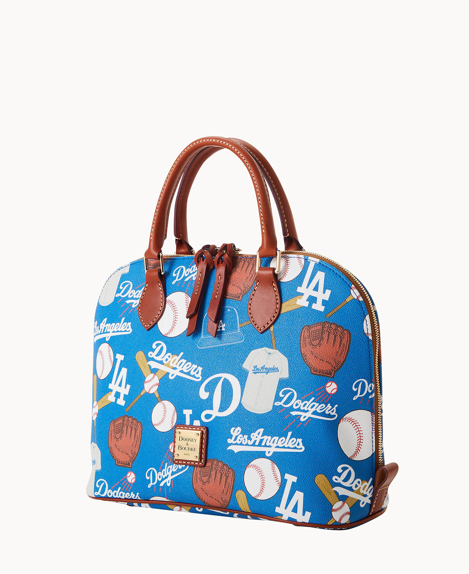 Dooney & Bourke Los Angeles Dodgers Signature Large Zip Tote Bag