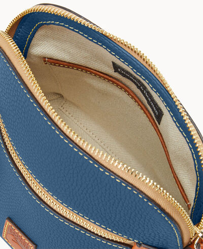 Pebble Grain Domed Crossbody