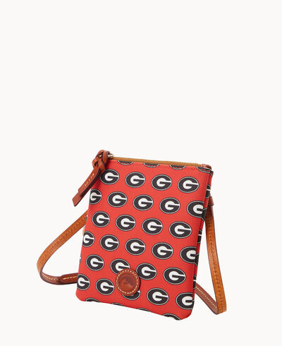 Collegiate University of Georgia Small North South Top Zip Crossbody