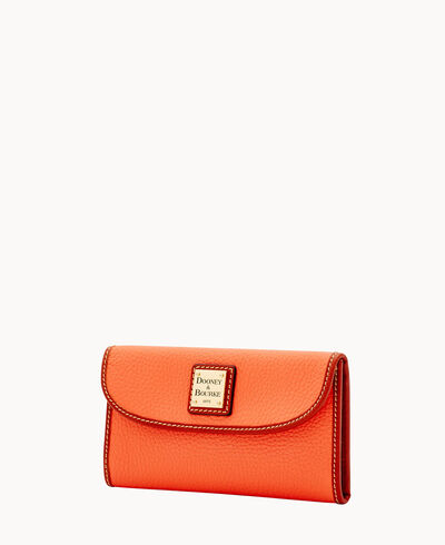 Pebble Grain Continental Clutch