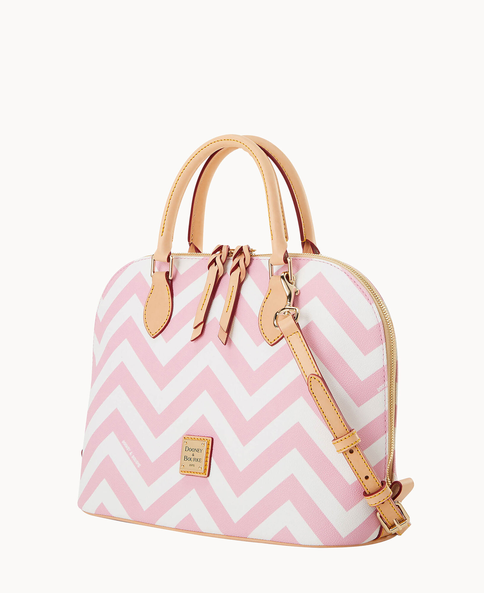 Dooney and bourke chevron hotsell satchel