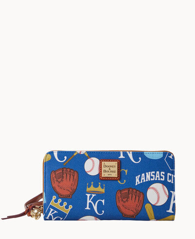 MLB Royals Large Zip Around Wristlet