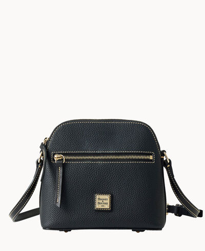 Pebble Grain Domed Crossbody