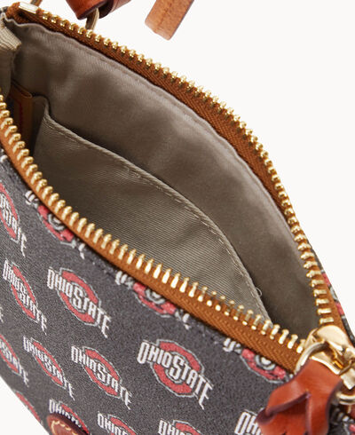 Collegiate Ohio State University Small North South Top Zip Crossbody