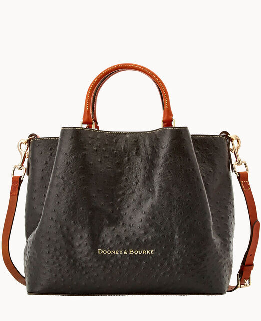 Dooney & Bourke Ostrich East/West Flap Shoulder Bag