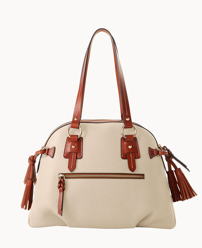 Pebble Grain Domed Satchel