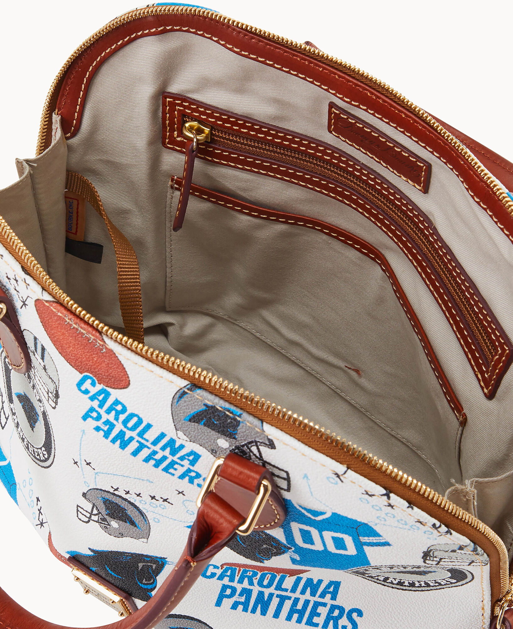 Dooney Bourke NFL Panthers Zip Zip Satchel