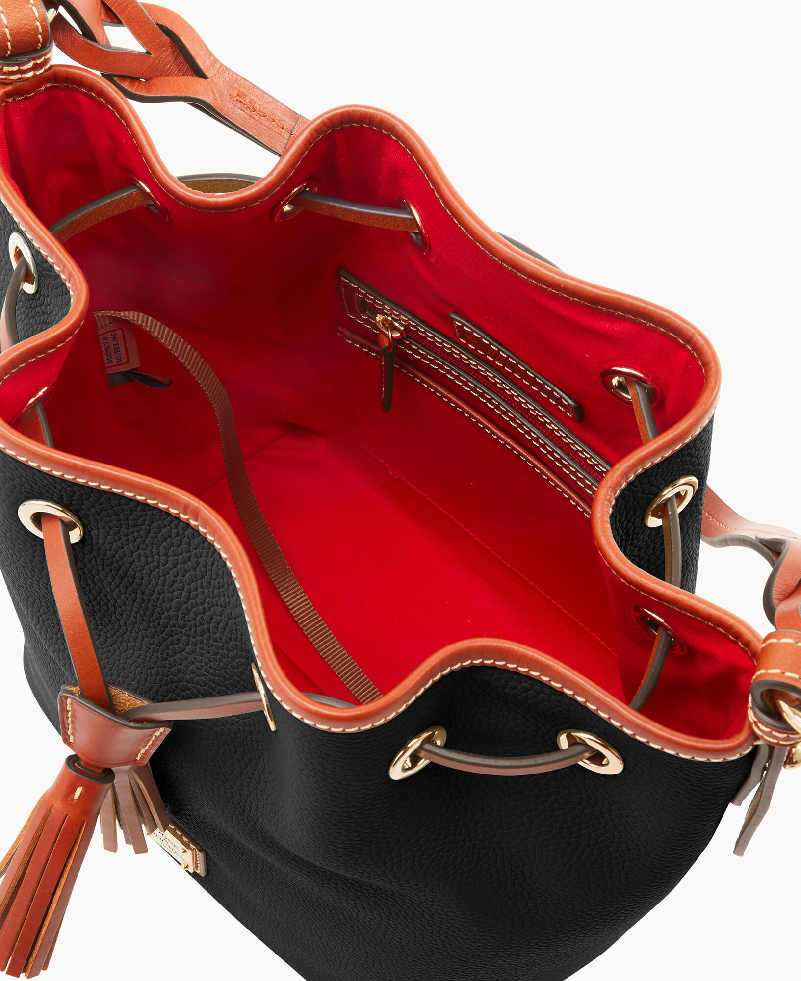Dooney & bourke pebble leather shop small drawstring bag