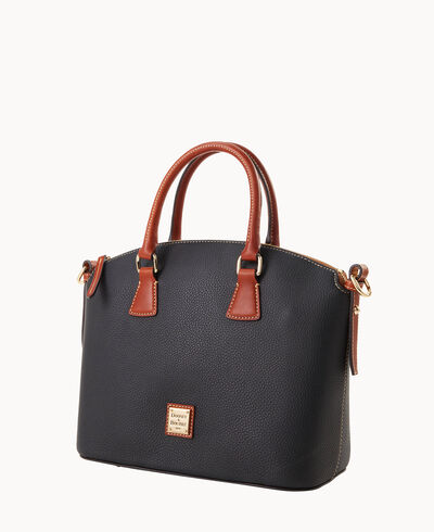 Pebble Grain Domed Satchel