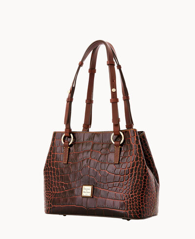 Croco Fino Small Briana with Pouch