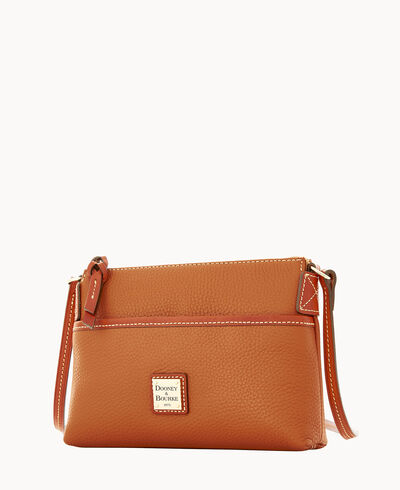 Pebble Grain Ginger Crossbody