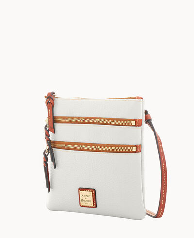 Pebble Grain North South Triple Zip