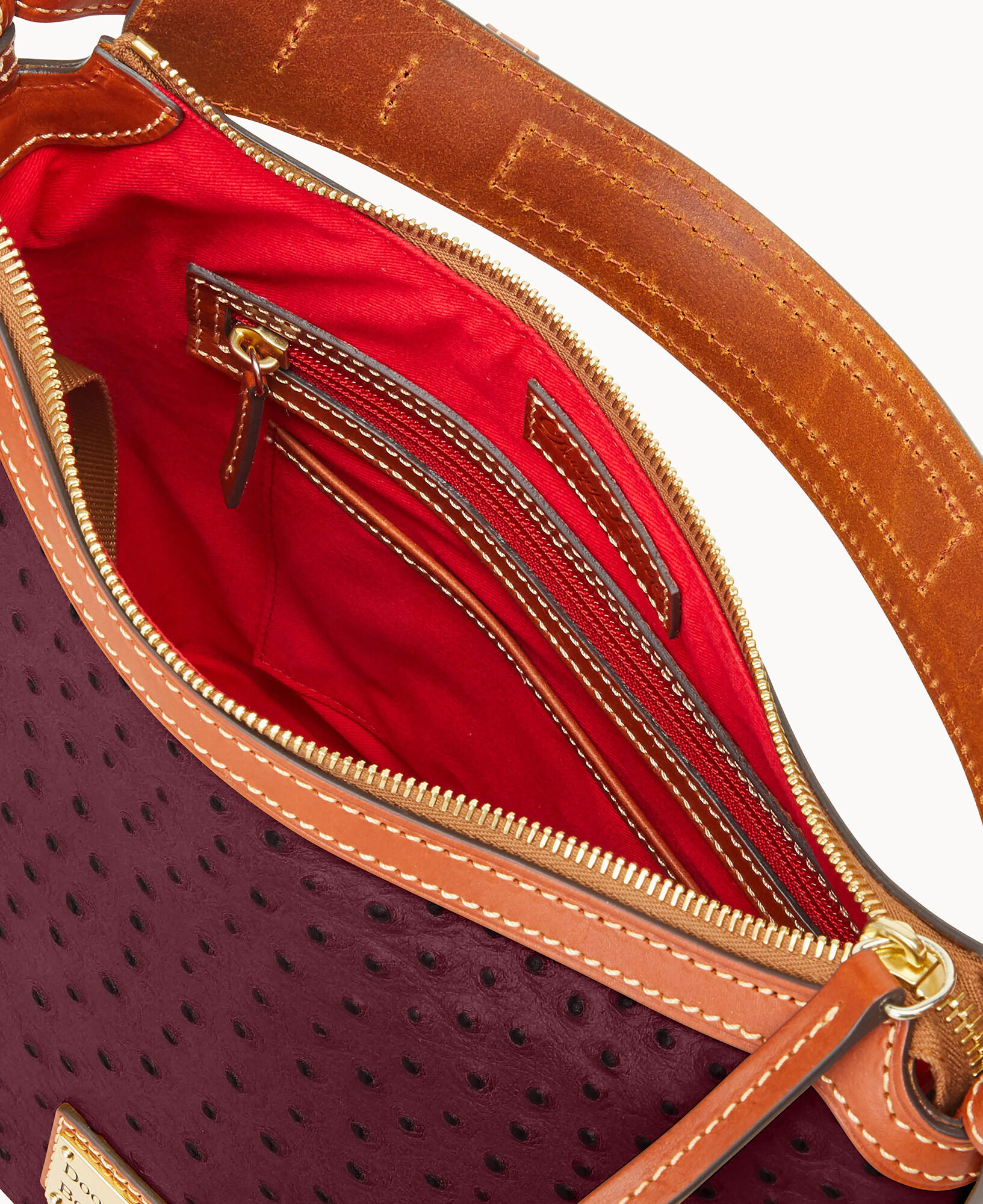 Dooney & bourke ostrich embossed hotsell 75th anniversary hobo bag
