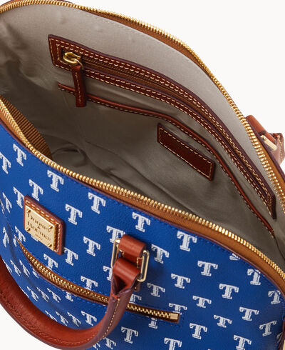 MLB Rangers Domed Zip Satchel