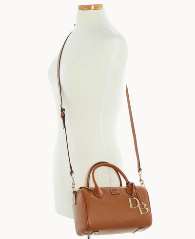 Pebble Grain Barrel Satchel