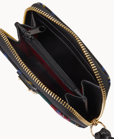 Tartan Large Zip Around Credit Card Case