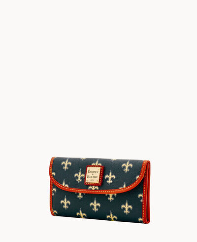 NFL Saints Continental Clutch