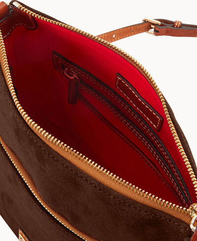 Suede Tassel Crossbody
