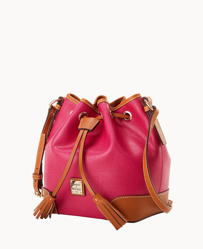 Saffiano Crossbody Drawstring