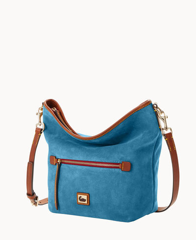 Camden Suede Small Hobo Crossbody