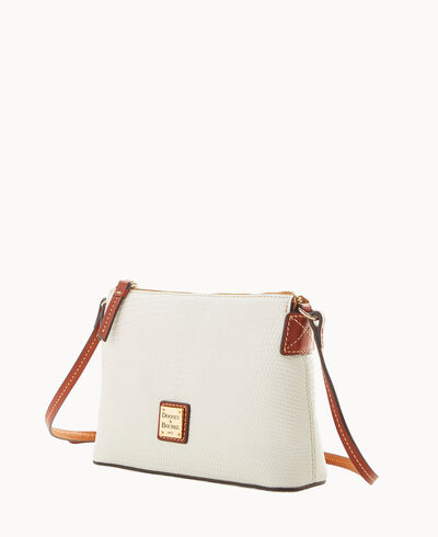 Embossed Lizard Crossbody Pouchette