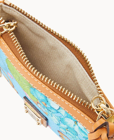 Hydrangea Monogram Medium Wristlet