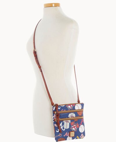 MLB Braves N S Triple Zip Crossbody