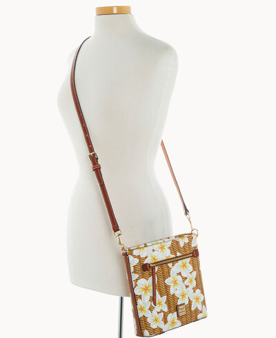 Plumeria Zip Crossbody