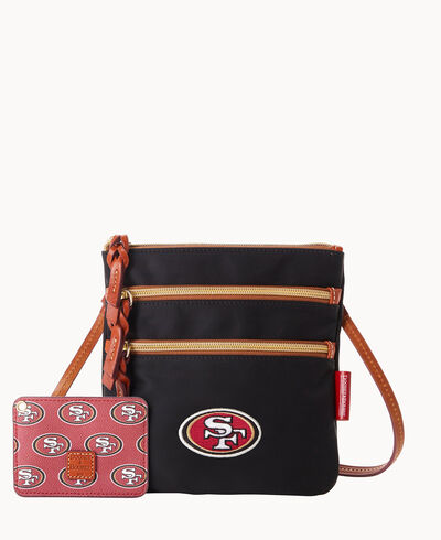 NFL 49ers North South Triple Zip w ID holder