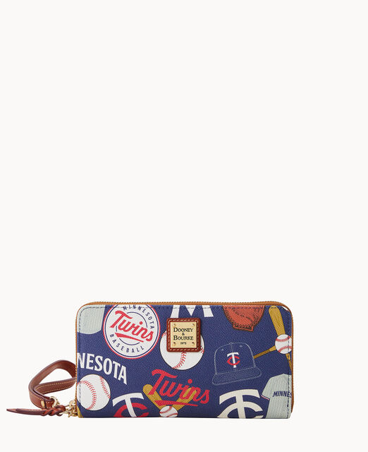 MLB Twins Large Zip Around Wristlet