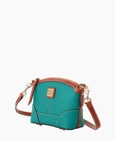 Pebble Grain Mini Domed Crossbody
