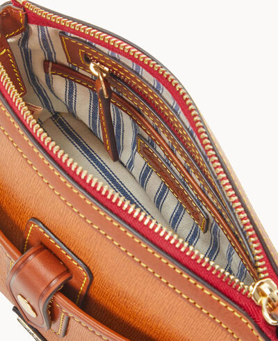 Camden Saffiano Domed Pocket Crossbody