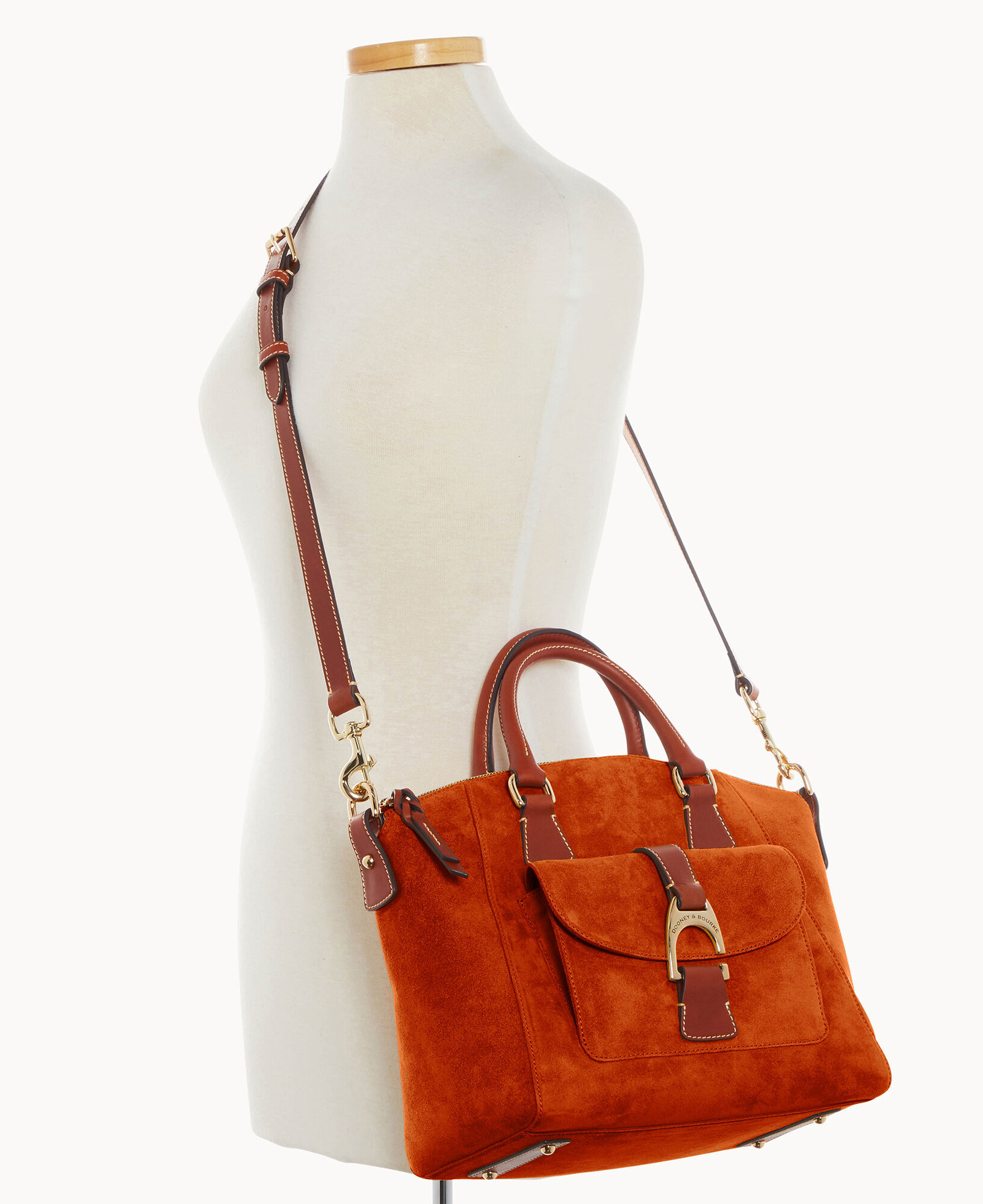 Dooney & bourke suede satchel store