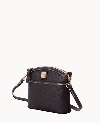 Ostrich Domed Crossbody