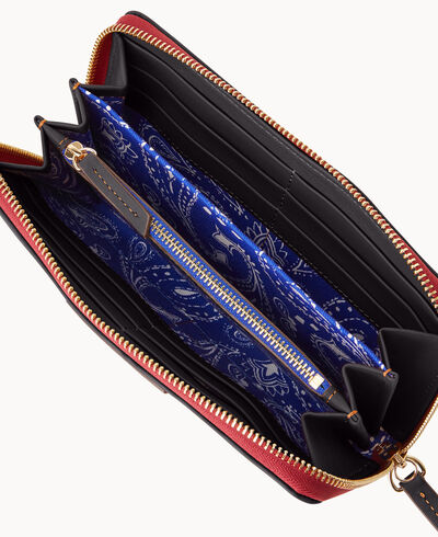 Western Large Zip Around Wristlet