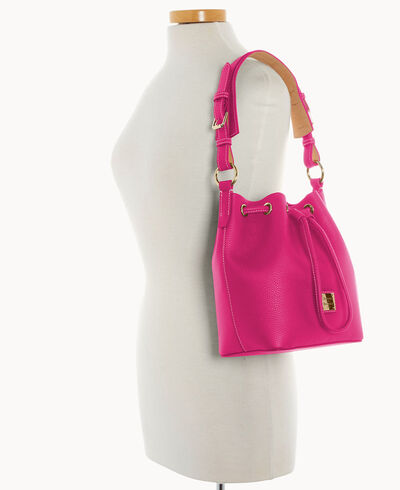 Lucca Leather Small Drawstring