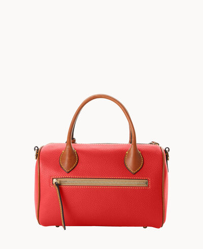 Pebble Grain Barrel Satchel