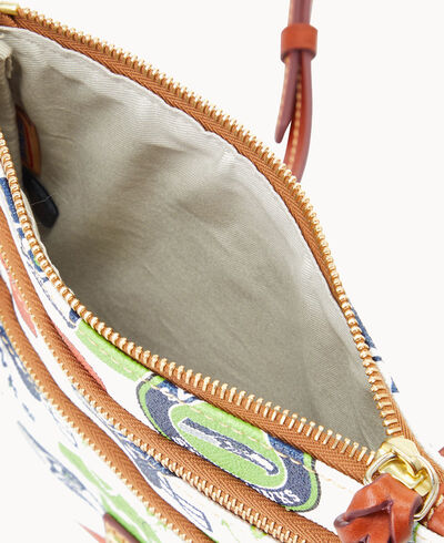 NFL Seahawks North South Triple Zip Crossbody