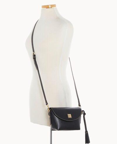 Saffiano Crossbody Saddle Bag