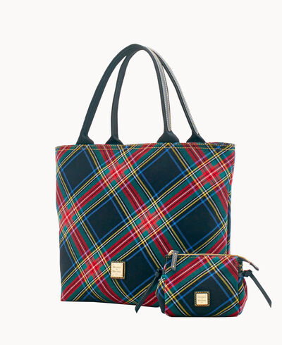 Tartan All Day Tote Cosmetic Case