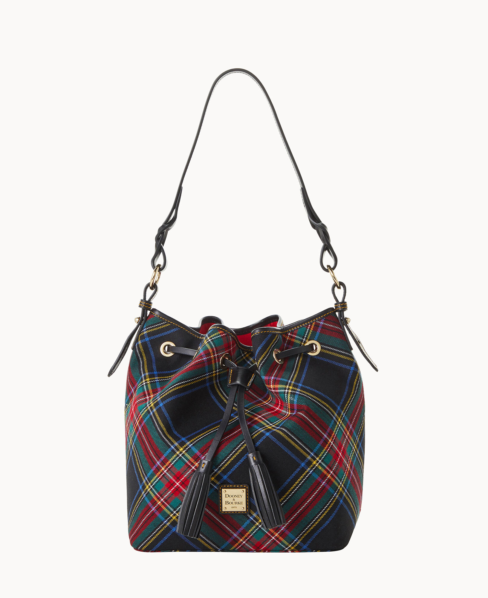 Dooney Bourke Blakely Tartan Tasha Drawstring