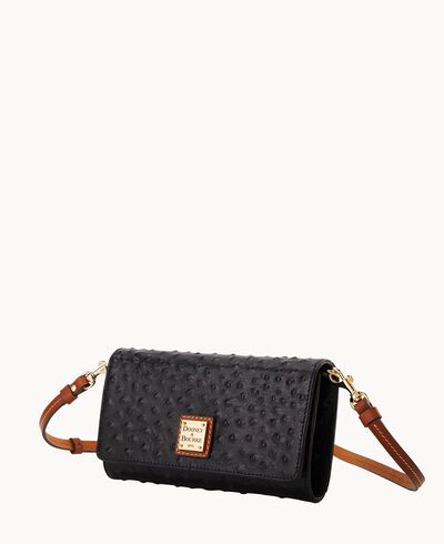 Ostrich Daphne Crossbody Wallet