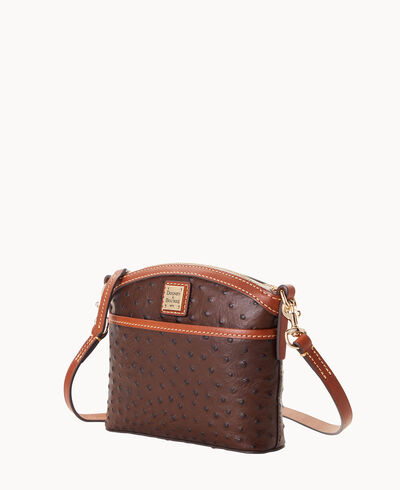 Ostrich Domed Crossbody