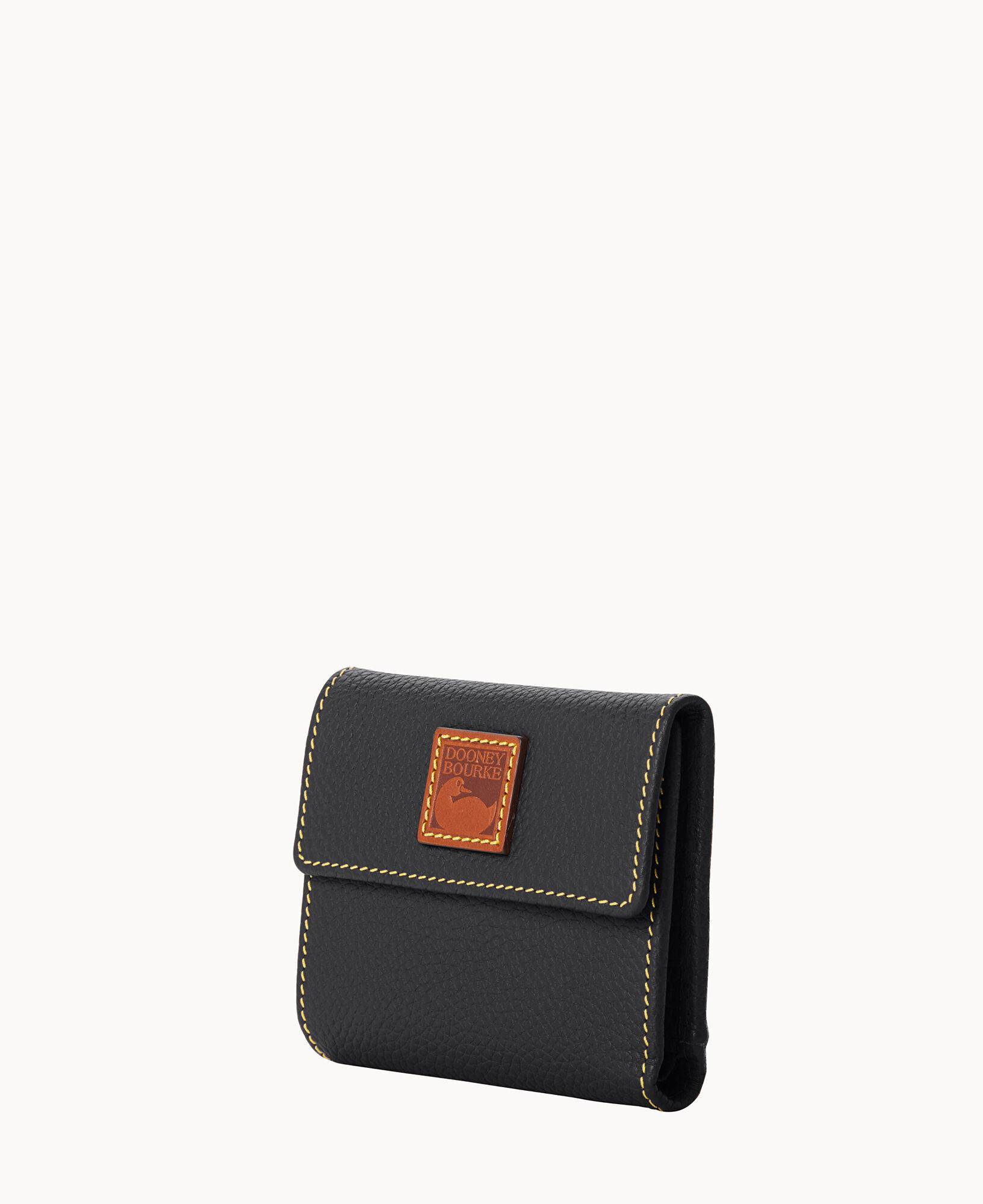 Dooney & Bourke Small Flap Pebble Leather Wallet