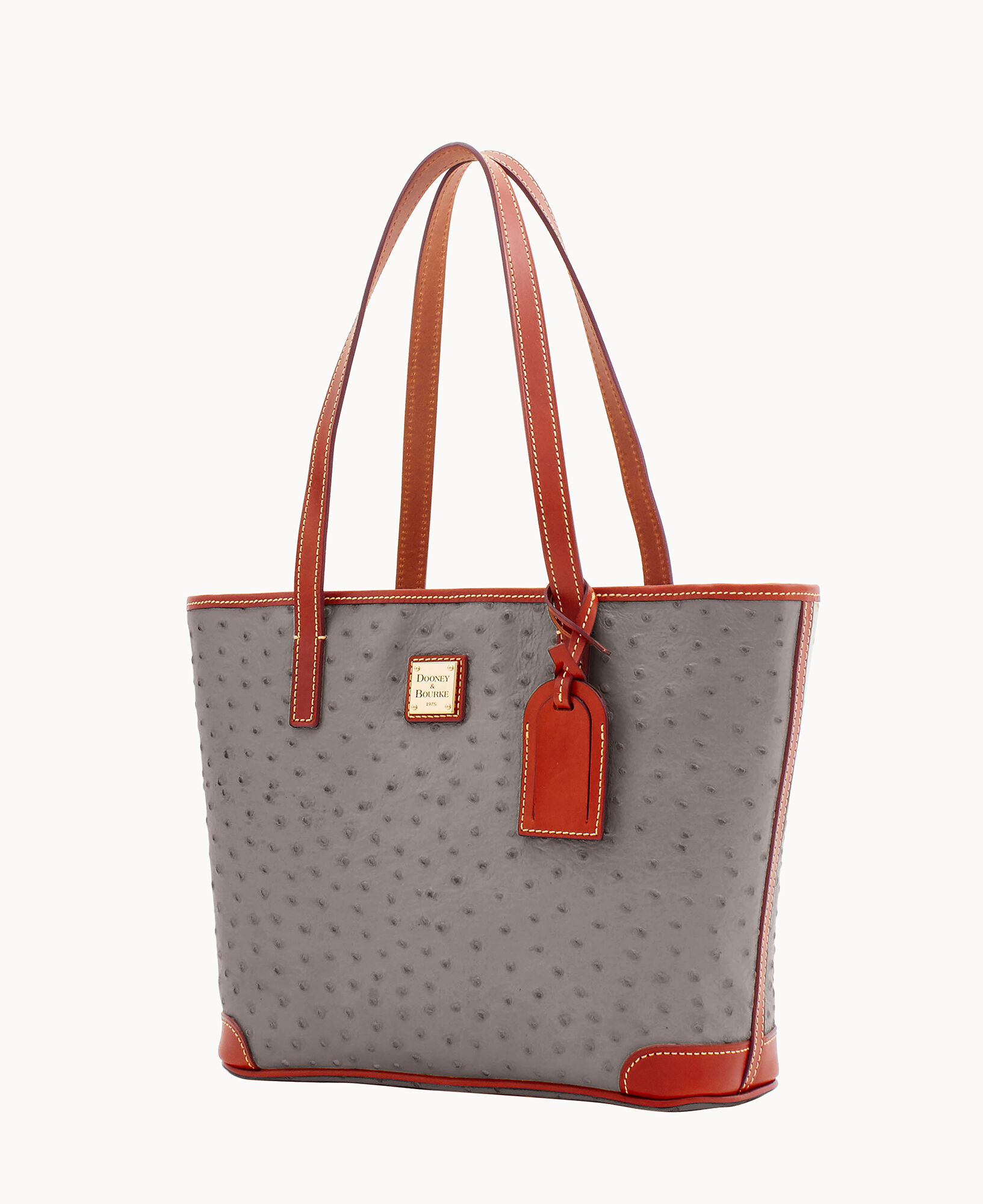 トートバッグ OSTRICH MARKET TOTE BAG 22 Tote Vegan Ostrich Leather Zip Tote Handbag – To The